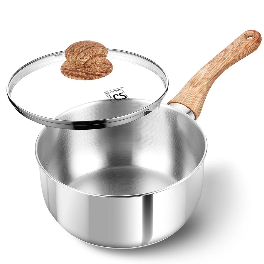 Casserole inox pas cher à couvercle