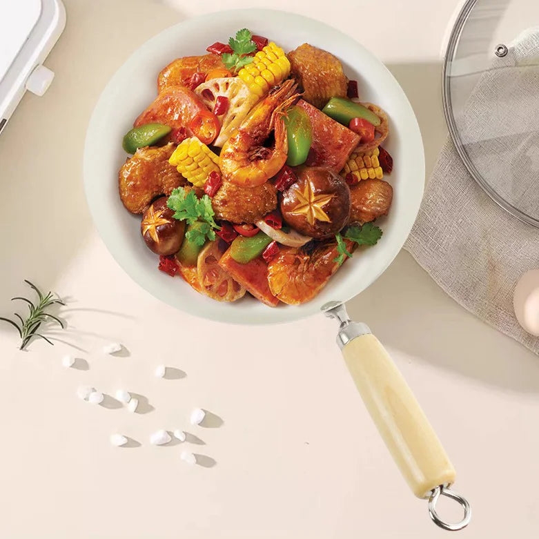 Poêle céramique bois au niveau du poignée -