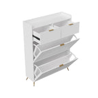 Meuble à chaussure multi compartiments 80x24x110cm -