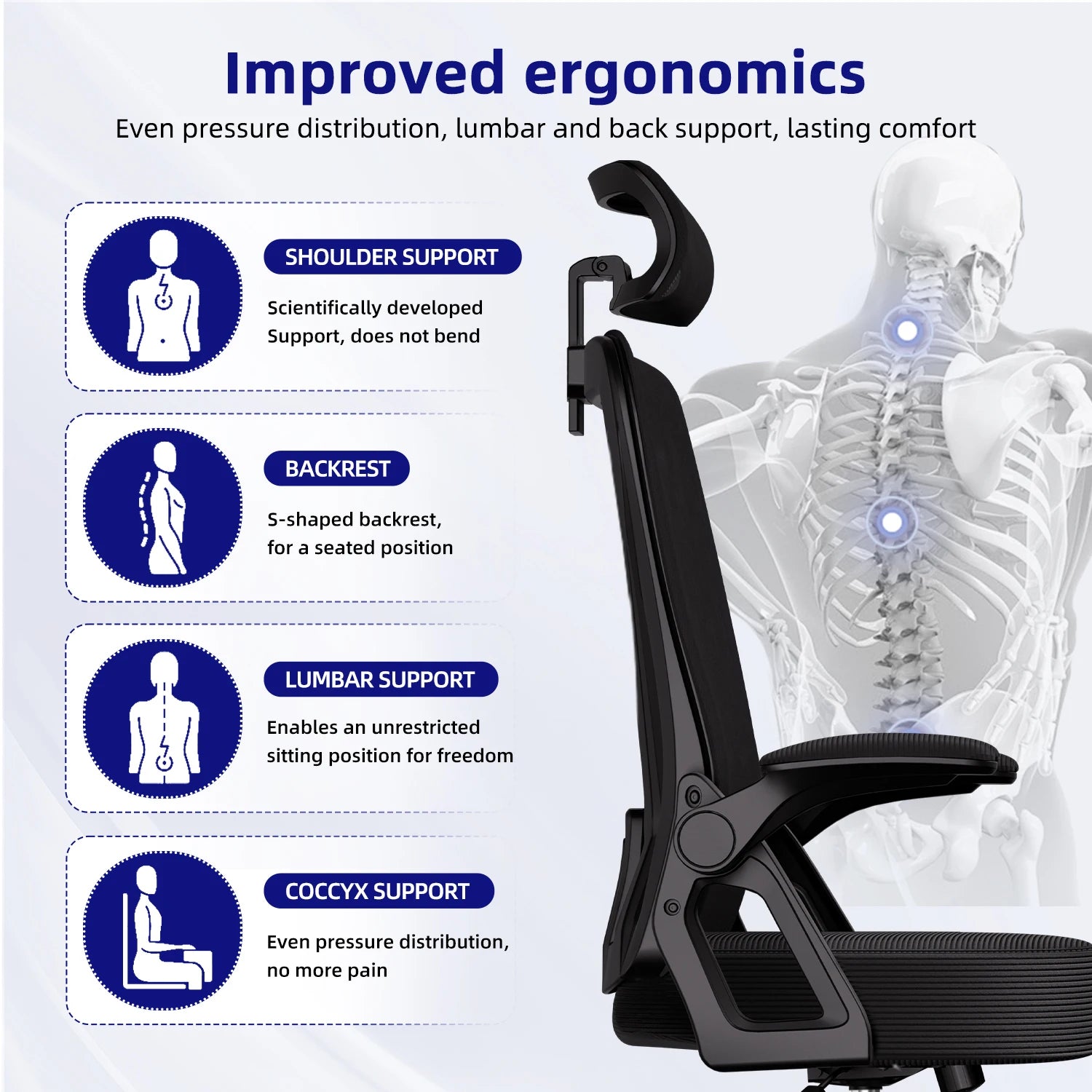 Chaise de bureau vert pour travail et jeux vidéo -