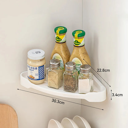 Étagère d'angle cuisine à poser simple - B