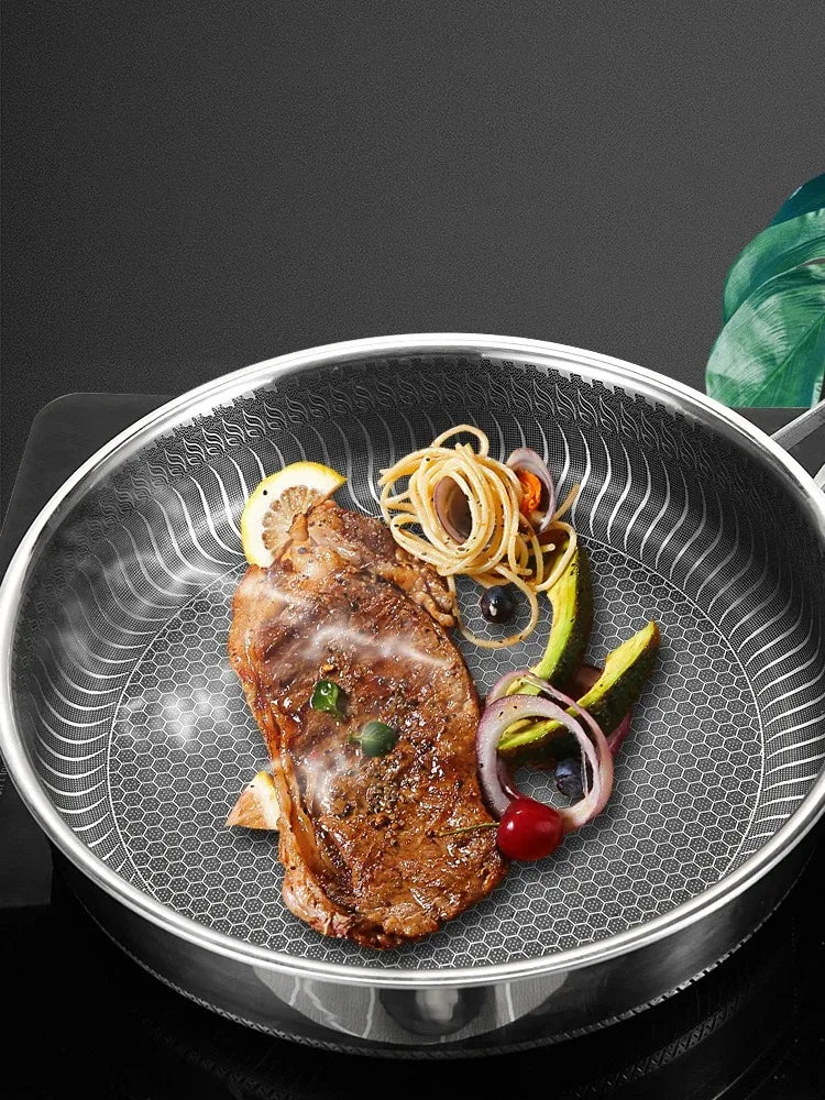 Poêle inox wok magnifique -