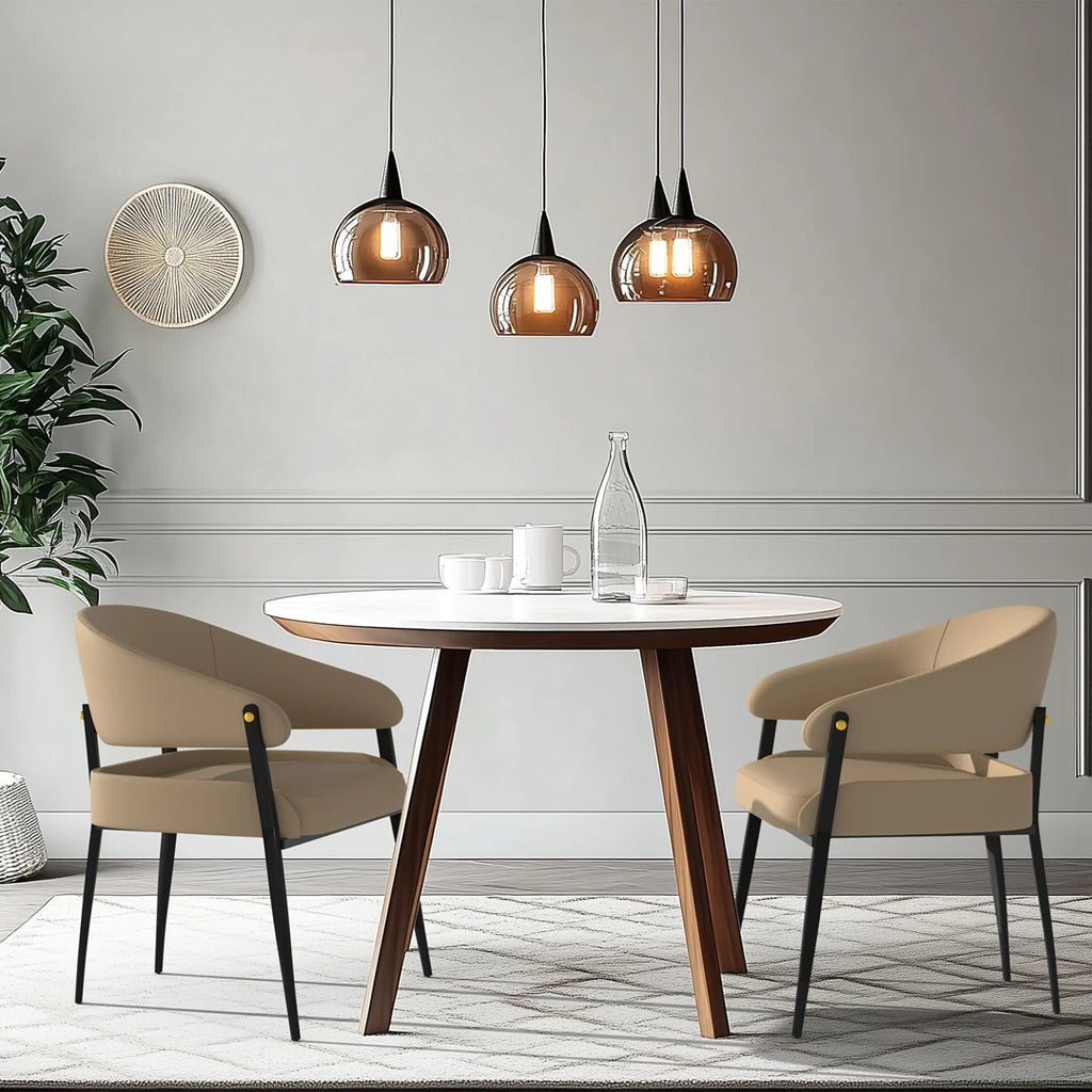 Chaise salle à manger tendance de luxe 2 pièces -