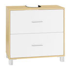 Meuble salle de bain design luxe simple 60x30x60cm - Blanc bois Meuble salle de bain