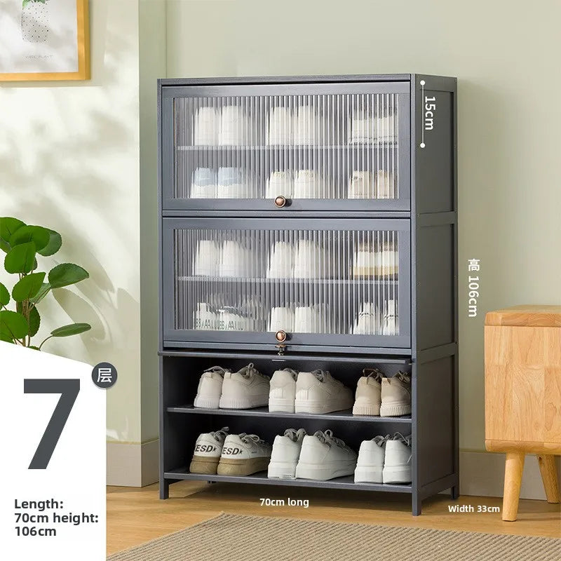 Meuble à chaussure multi niveaux à grande capacité - F