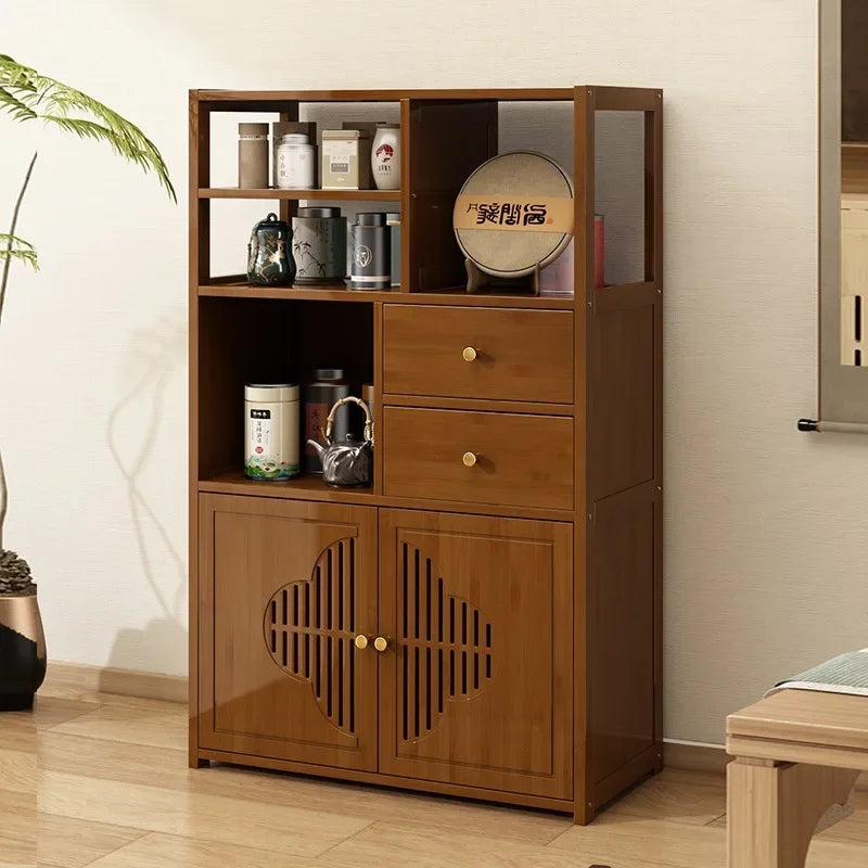 Meuble de rangement à casier marron -