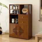 Meuble de rangement à casier marron -