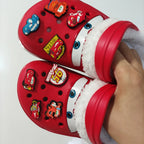 Crocs cars 95 McQueen avec jibbitz et fourrure interne -