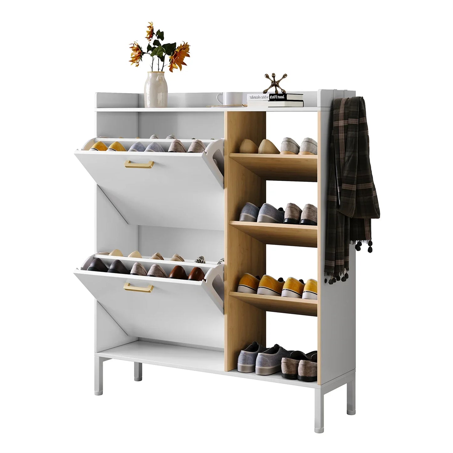 Étagère chaussures en bois moderne -