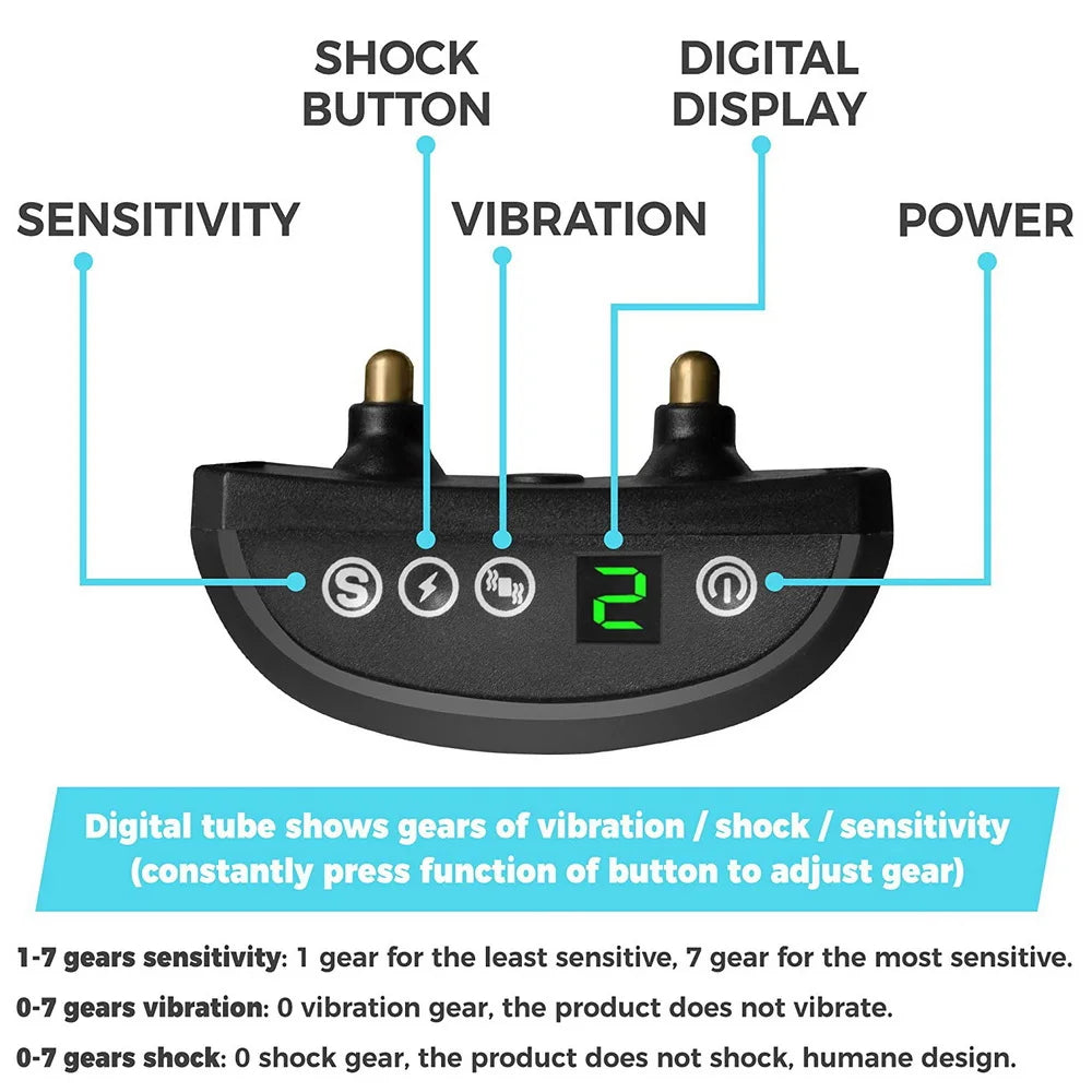 collier anti aboiement électrique imperméable -