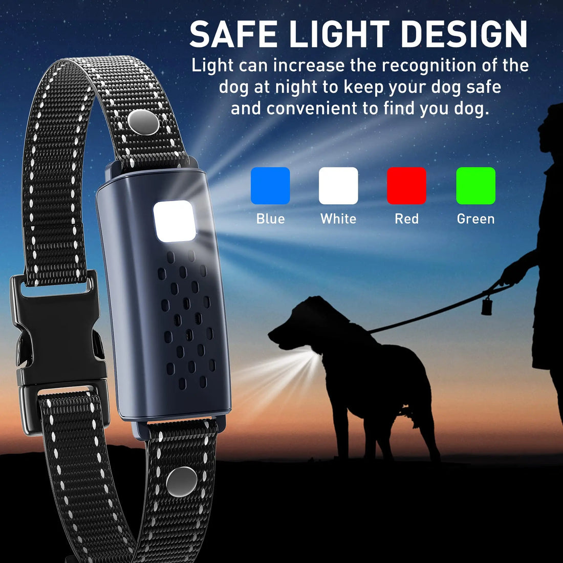 collier anti aboiement avec télécommande ajustable -