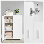 Meuble de rangement de salle de bain à double porte -