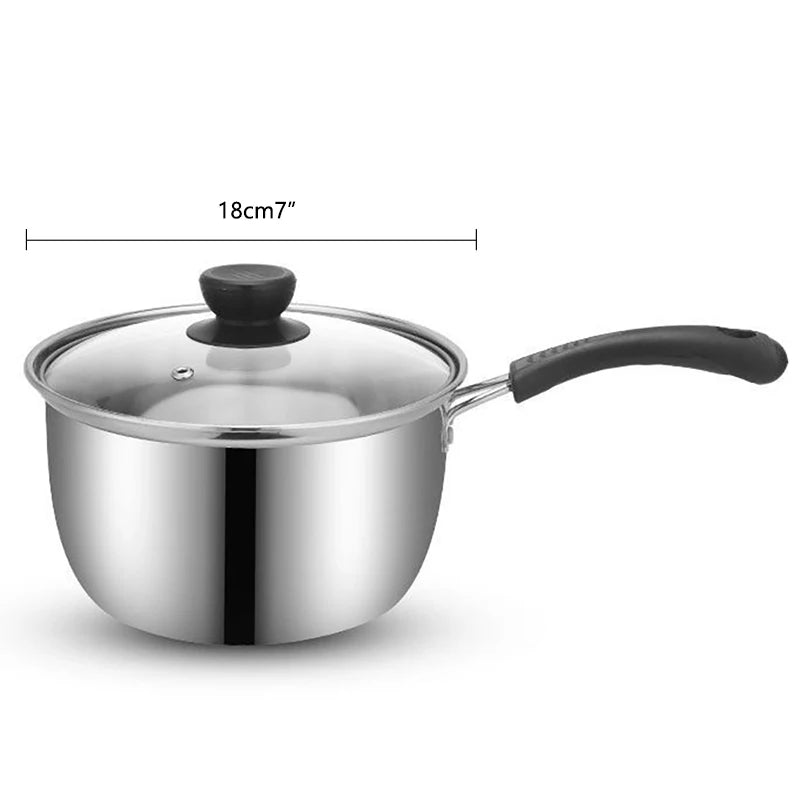 Casserole inox pour induction - 18cm