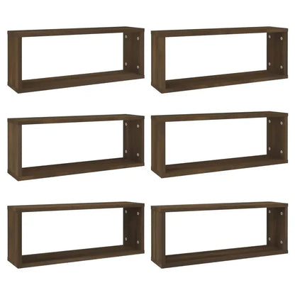 étagère murale WC, salon, chambre de 60x15x23 cm - Marron B