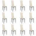 Chaise salle à manger moderne beige 4/8/12 ensembles 108 × 43 × 23 cm - Blanc-12PCS Chaise salle à manger