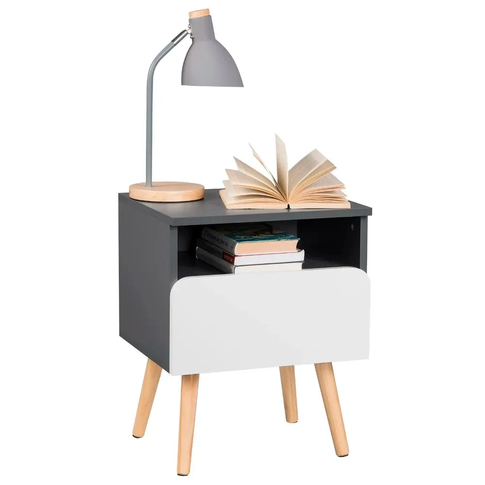 Table de nuit bois pratique 2 ensembles -