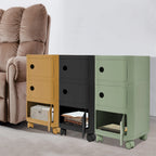 Table de chevet 3 niveaux en ABS -