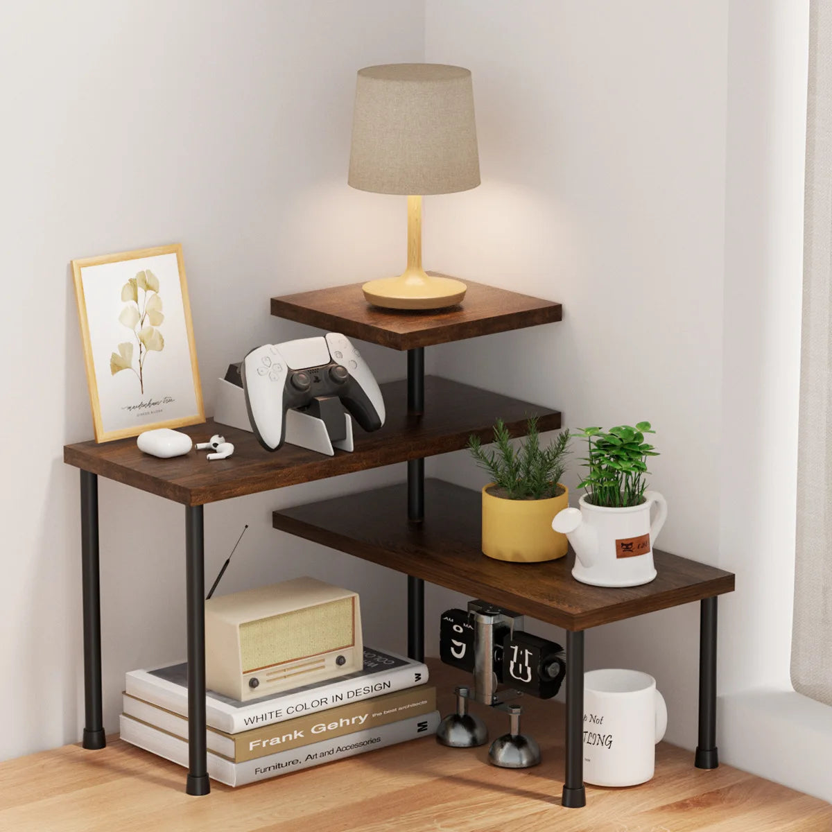 Étagère d'angle salle de bain ou cuisine -