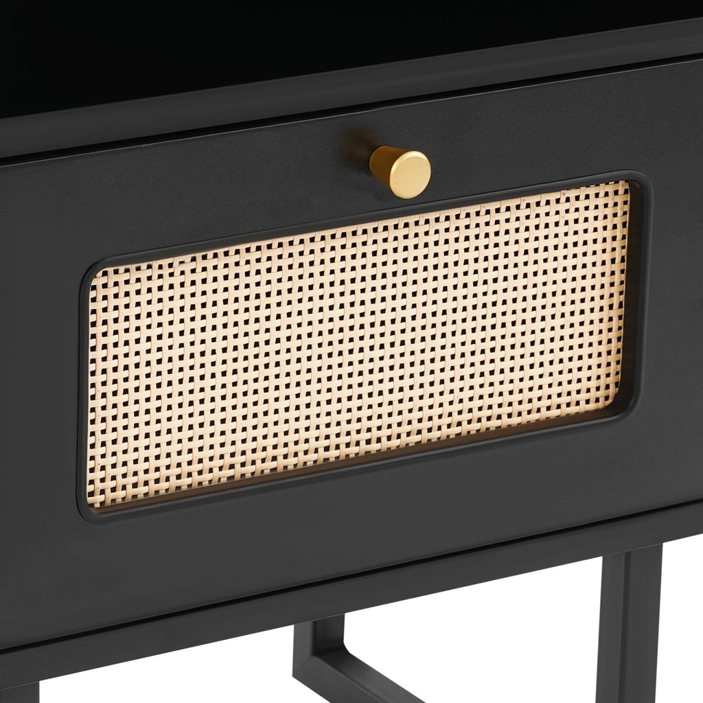 Table de nuit rotin robuste -