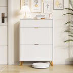 Meuble à chaussure moderne en bois blanc -