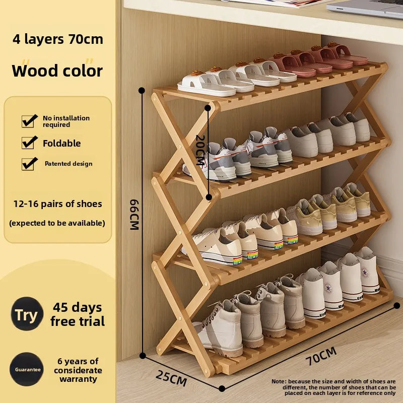 Meuble à chaussure palette artisanale - 4C-70cm-Primaire