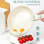 Poêle céramique manche amovible 3 pièces -