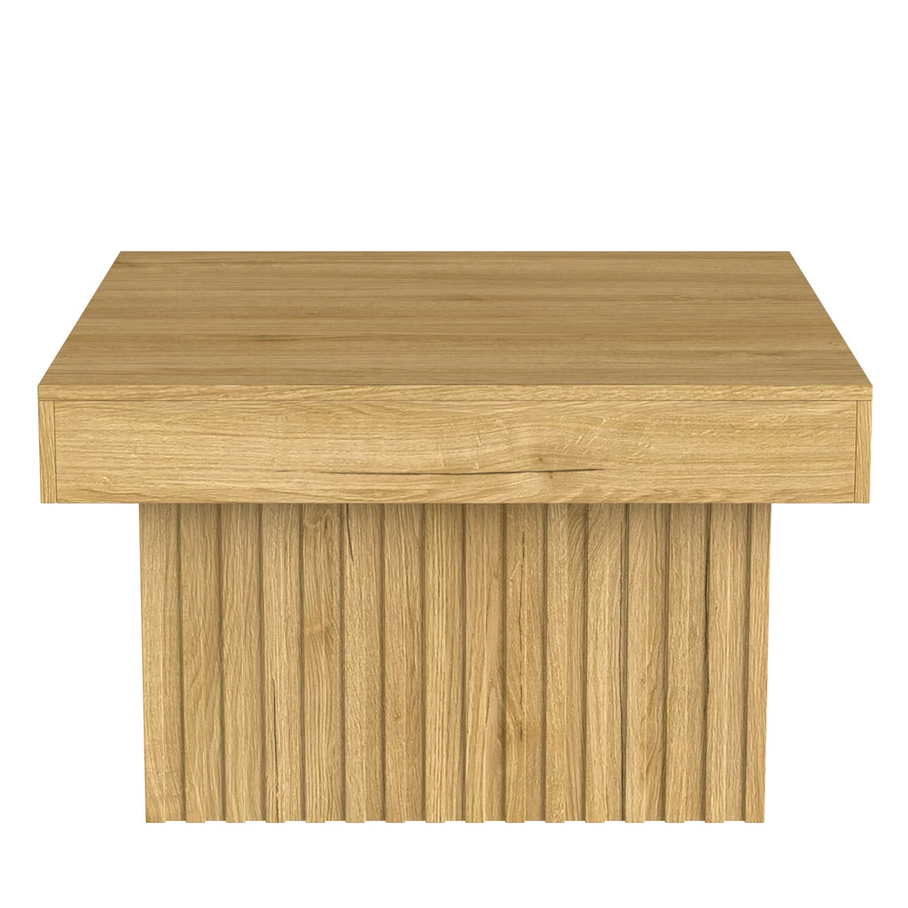 Table basse élégante carrée en bois pour chambre ou salon 79x79x46 cm -