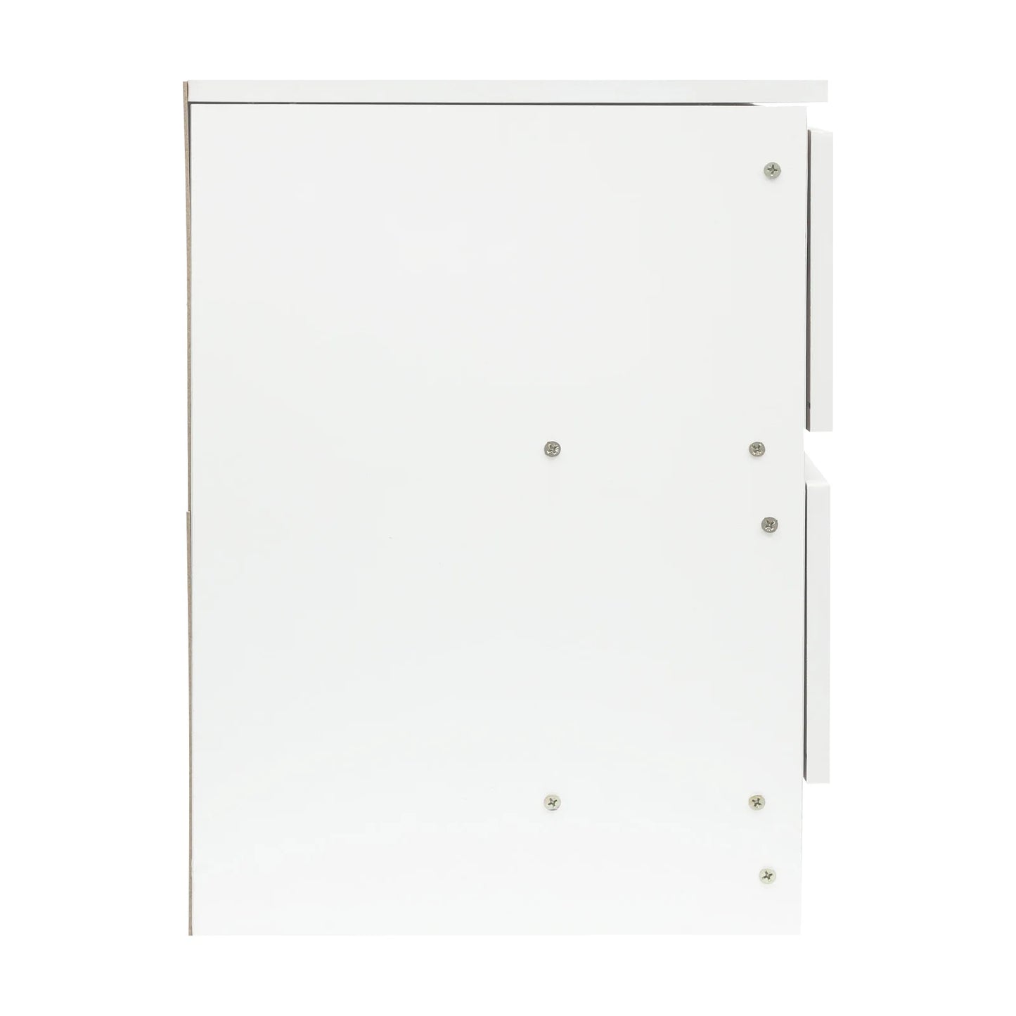 Table de chevet bois massif avec petite commode à 2 tiroirs -