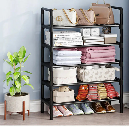 Meuble à chaussure métal multi étagère -