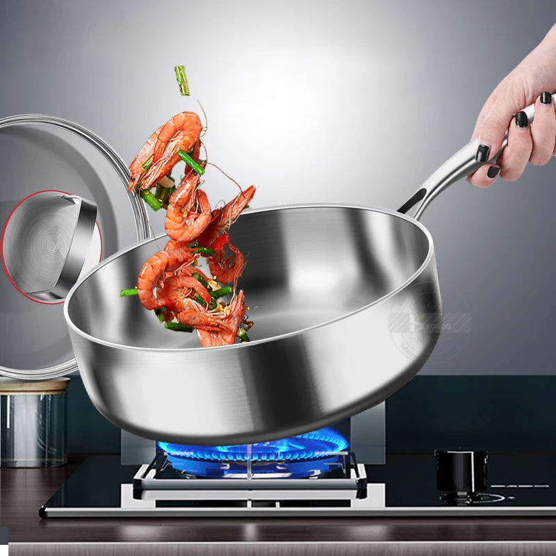 Petit Poêle inox pour le déjeuner -