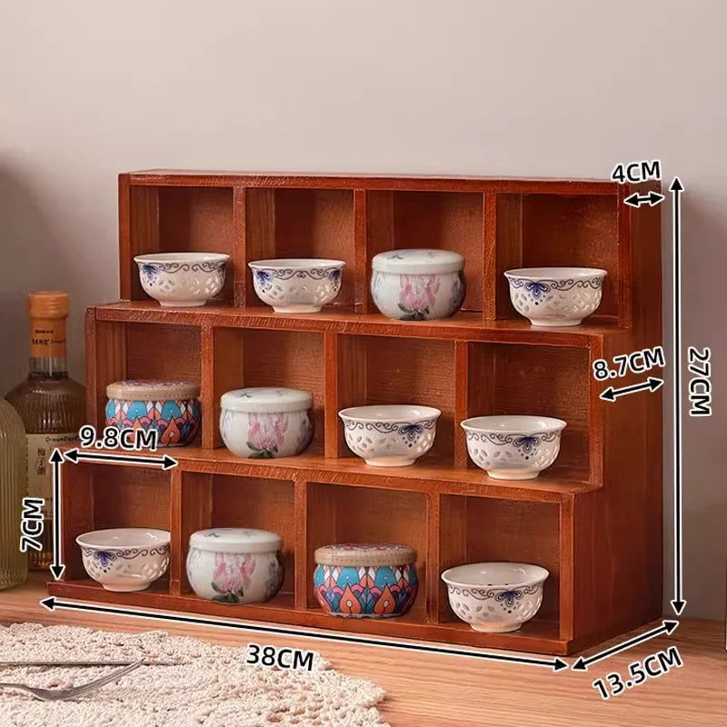 étagère bois massif murale ou table - Ancien