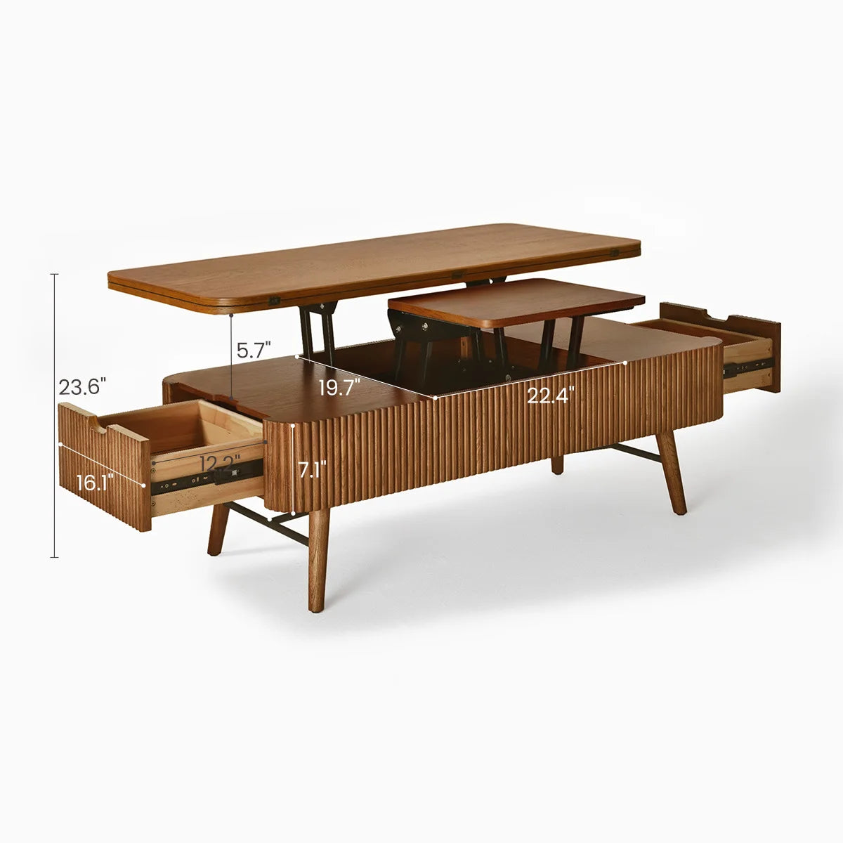 Table basse moderne de luxe en bois de qualité -