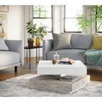 Table basse dérive du bois design carré 67 X 67 X 35 Cm -