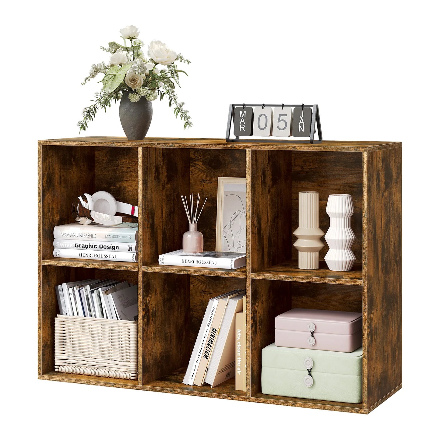 Étagère cube rangement en bois -