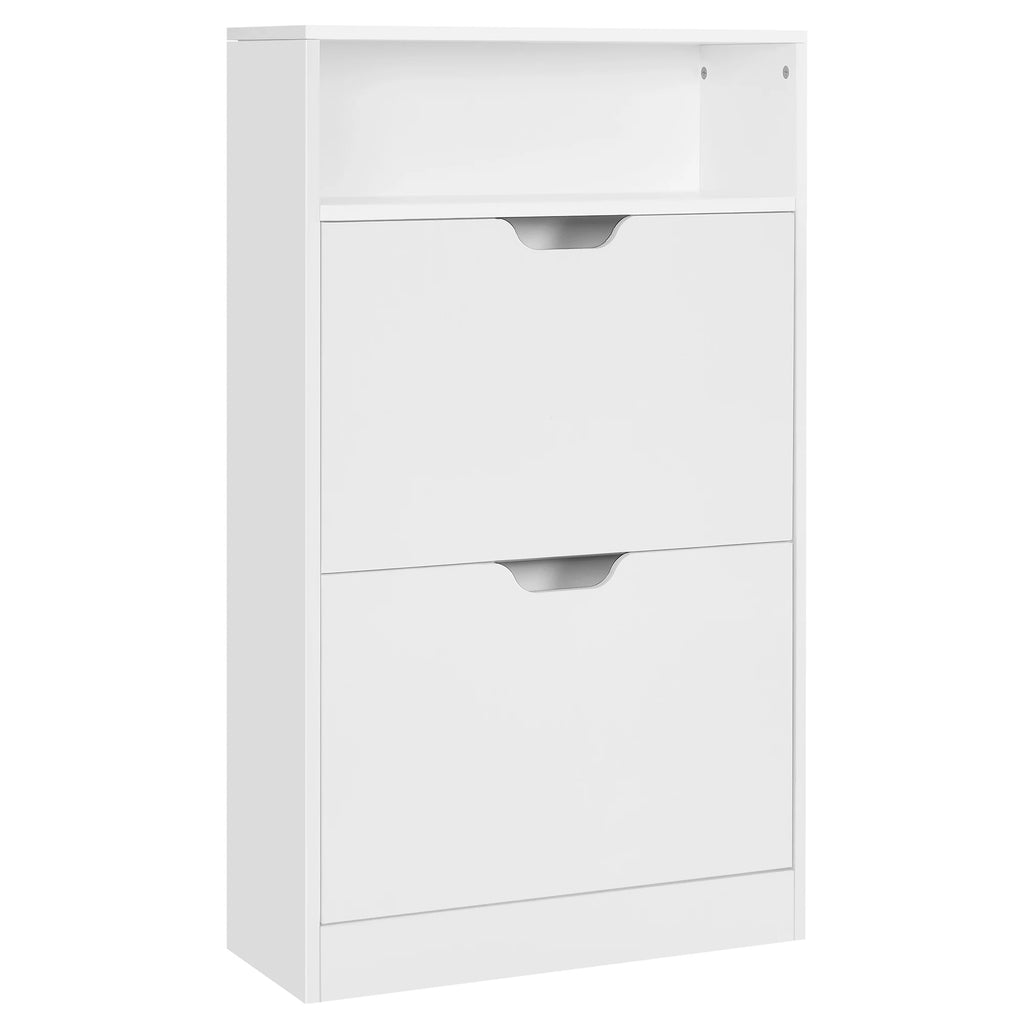 Meuble à chaussure avec 2 porte et deux charnières - Blanc Meuble à chaussure