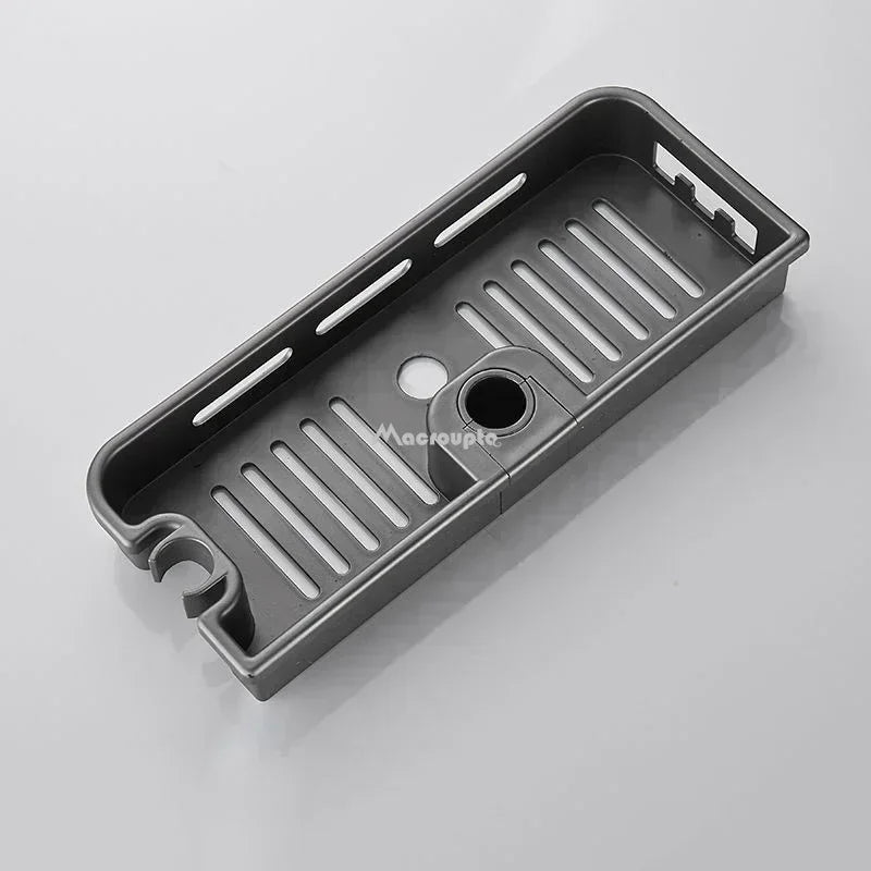 Étagère salle de bain douche sur poteaux - Gris A