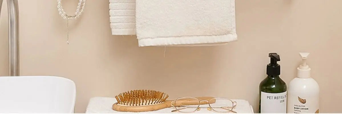 Étagère salle de bain de luxe en bois noyer -