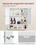 Meuble de rangement salle de bain mural -