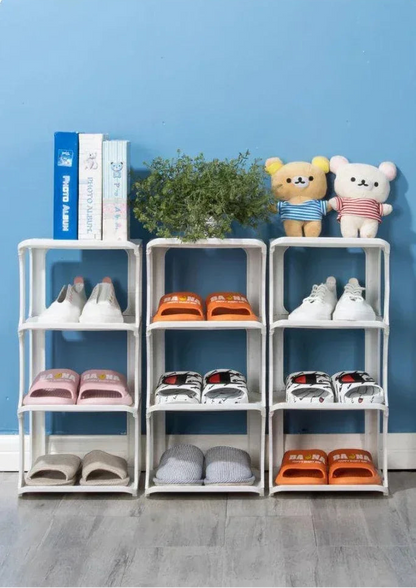 Meuble à chaussure d'entrée en forme de cube simple -