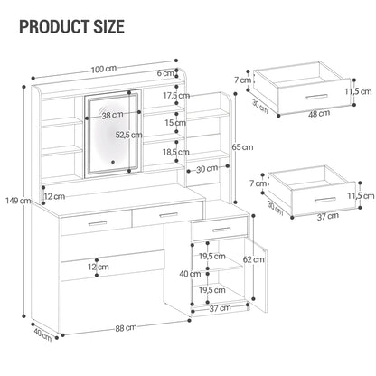 Meuble de rangement tiroir pour coiffeuse -
