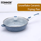 Poêle céramique poignée amovible avec couvercle -