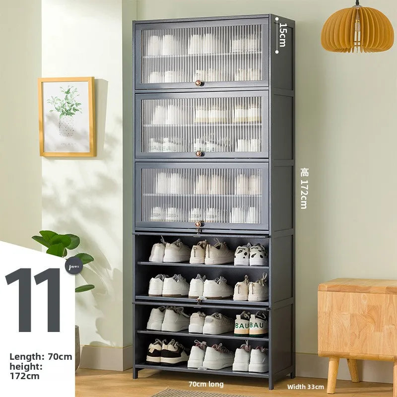 Meuble à chaussure multi niveaux à grande capacité - D