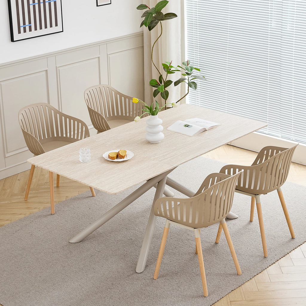 Chaise salle à manger plastique originale 4 ensembles -