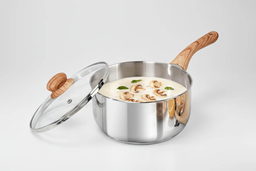 Casserole inox pas cher à couvercle
