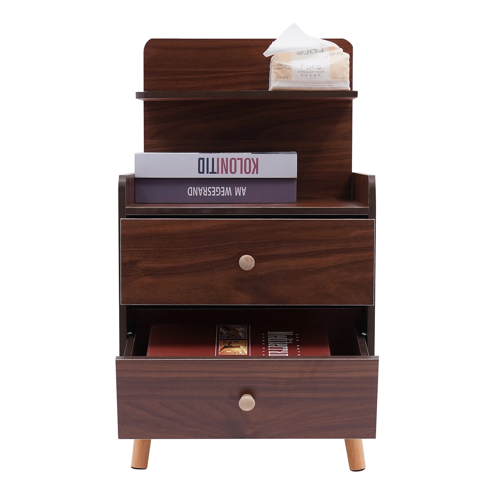 Table de nuit bois massif compacte -