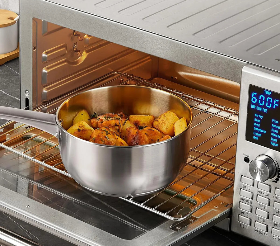 Casserole inox 1 litres avec couvercle