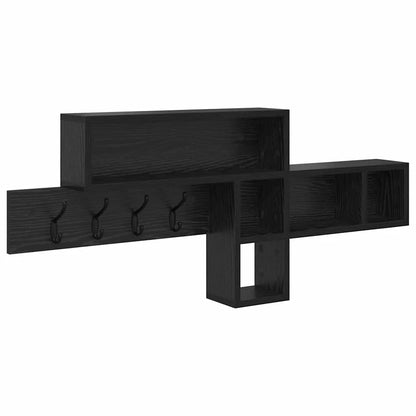 étagère murale bois naturel 100 x 12 x 43.5 cm - Noir