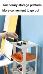 Meuble à chaussure blanc simple et moderne -