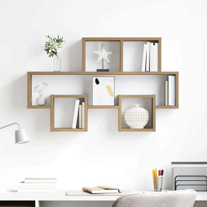 étagère murale salon 82x15x51 cm -