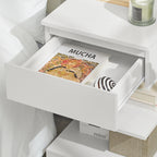 Table de chevet moderne et originale avec 1 tiroir - 39x65x39cm -